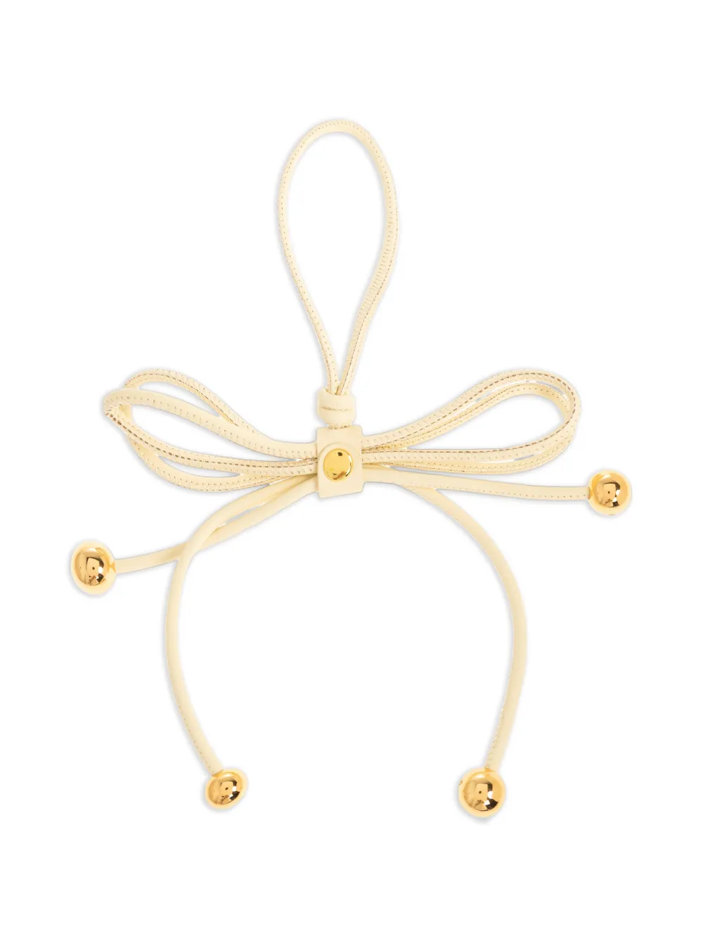 Furla Poppy leren tas met strikdetail Geel