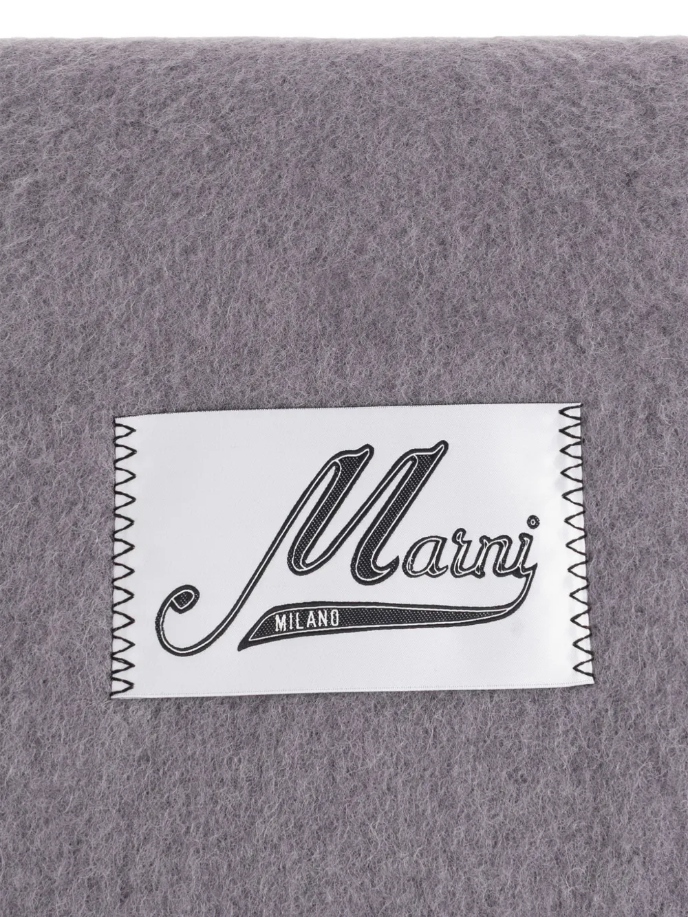 Marni Sjaal met logopatch Grijs