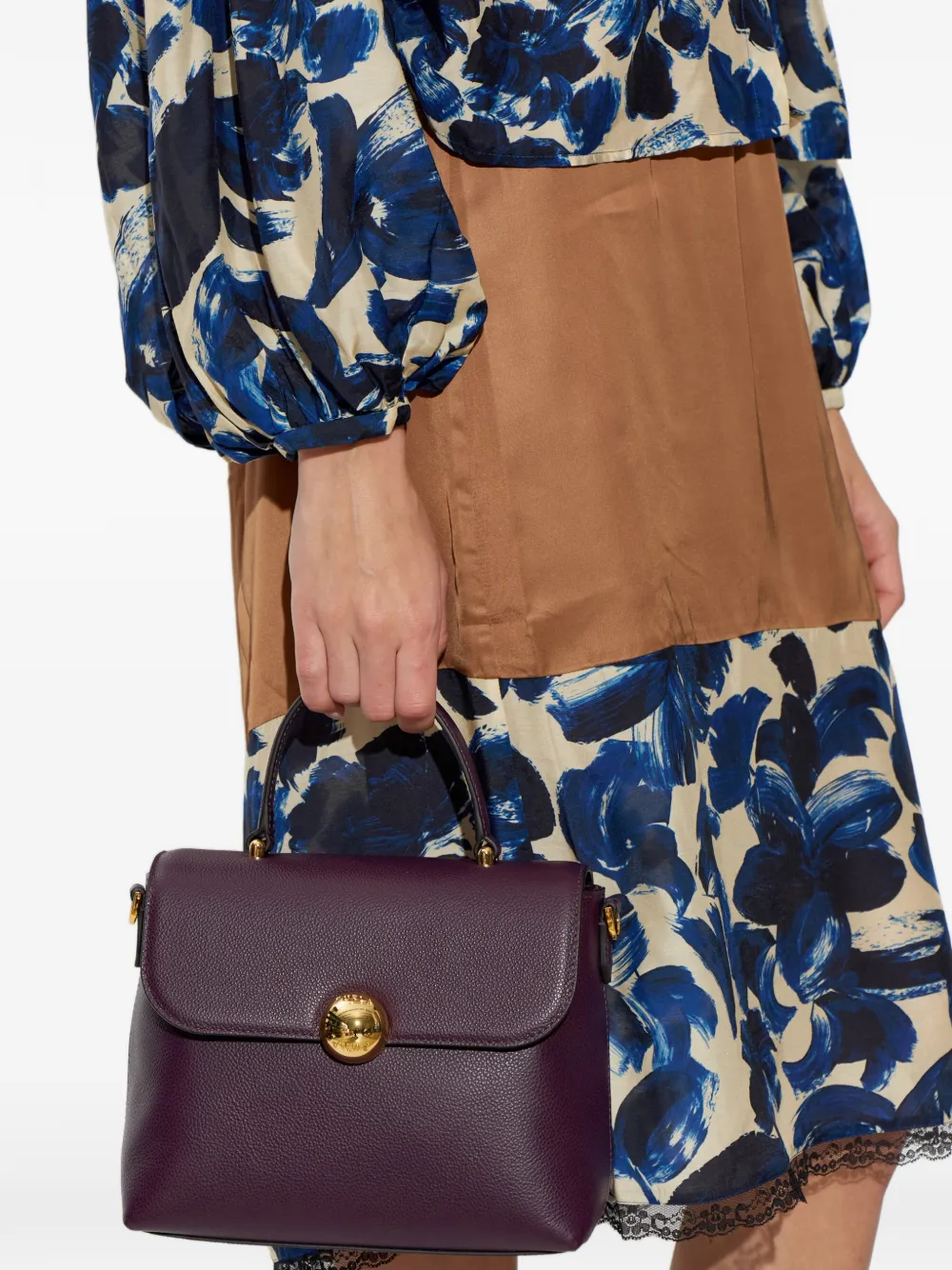 Furla Moonlight leren shopper Rood