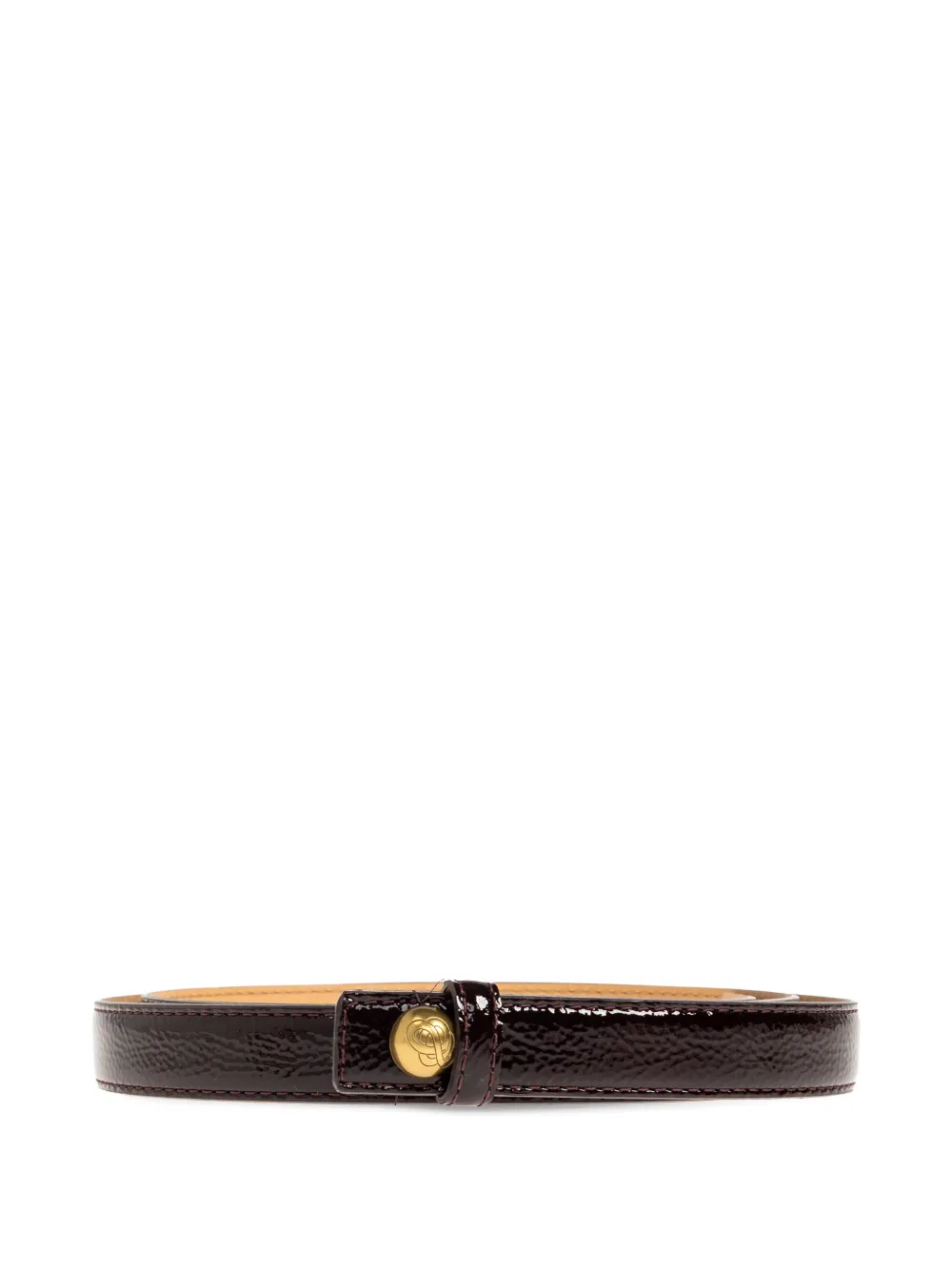 By Malene Birger Freya skinny leather belt - Marrone