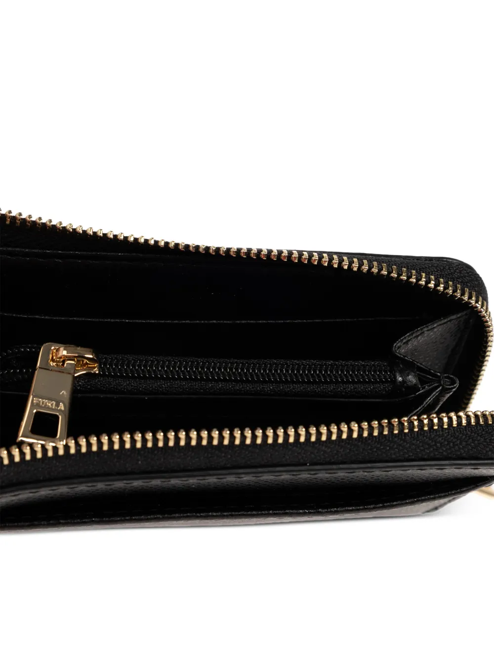 Furla Laura portemonnee met logoplakkaat Zwart
