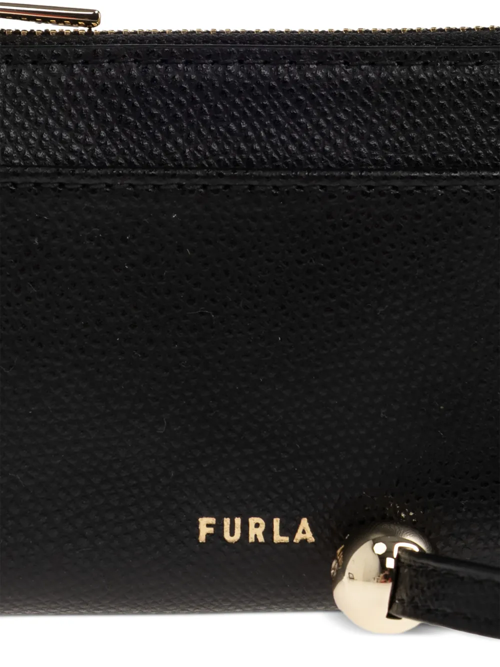 Furla Laura portemonnee met logoplakkaat Zwart