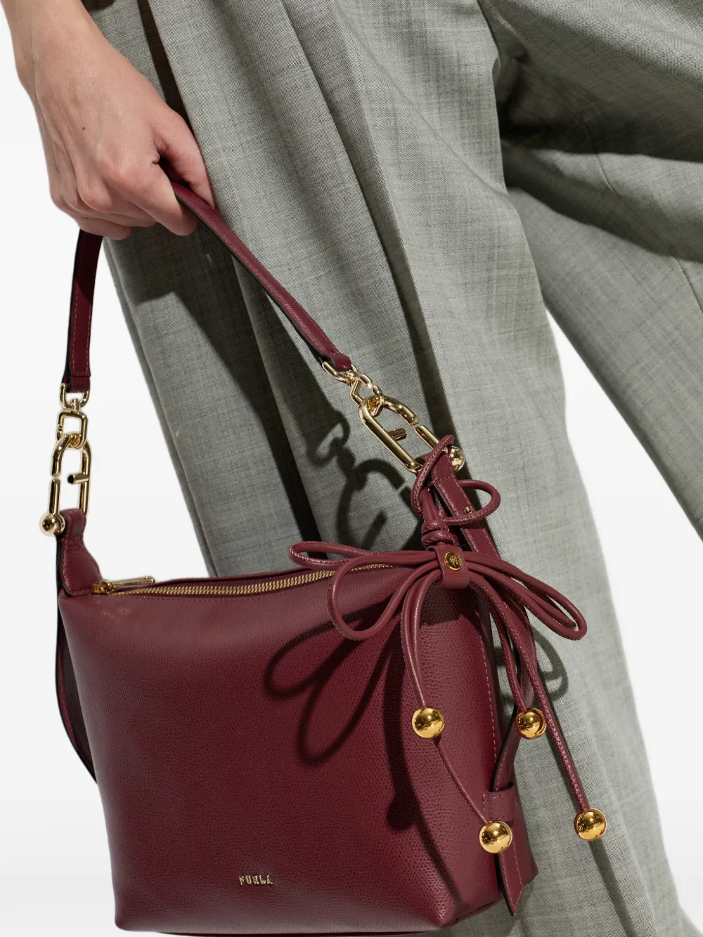 Furla Poppy sleutelhanger met strikdetail Rood