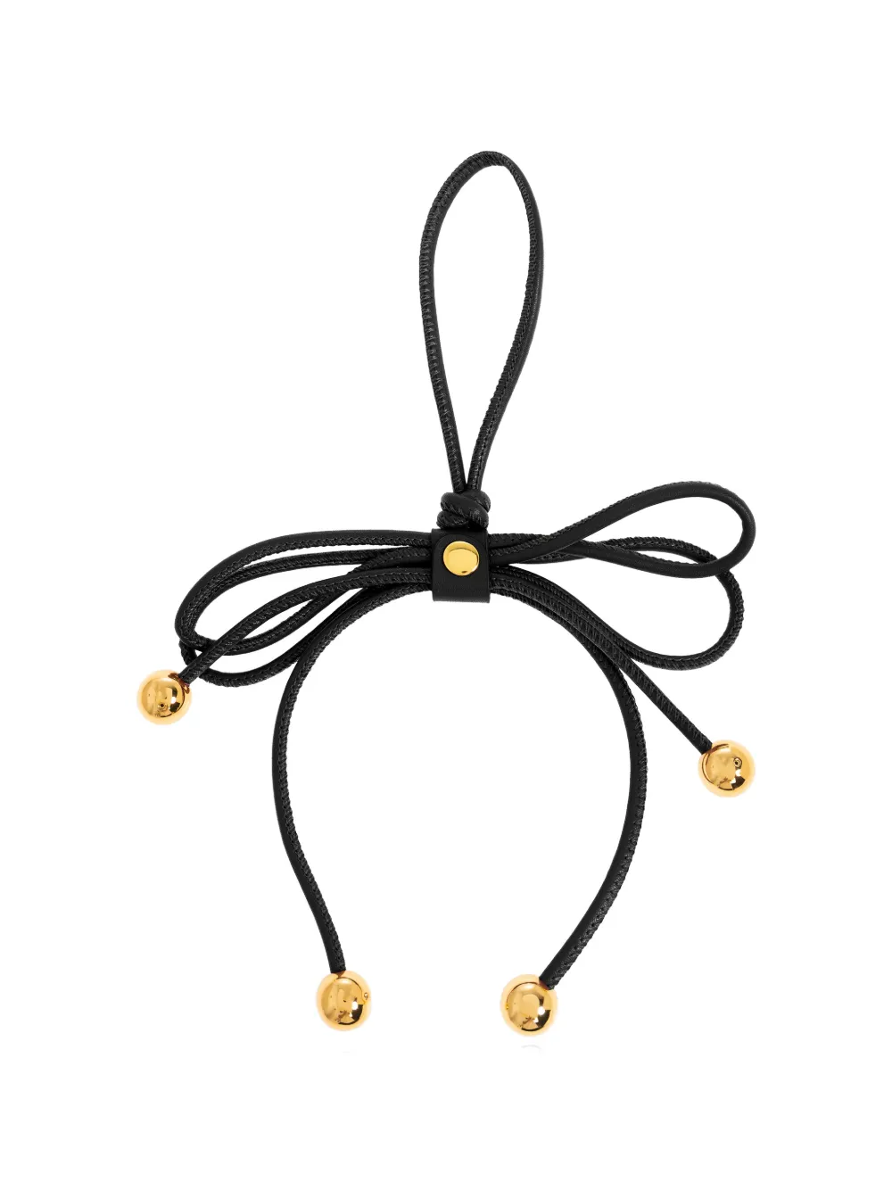 Furla Poppy leren tas met strikdetail Zwart