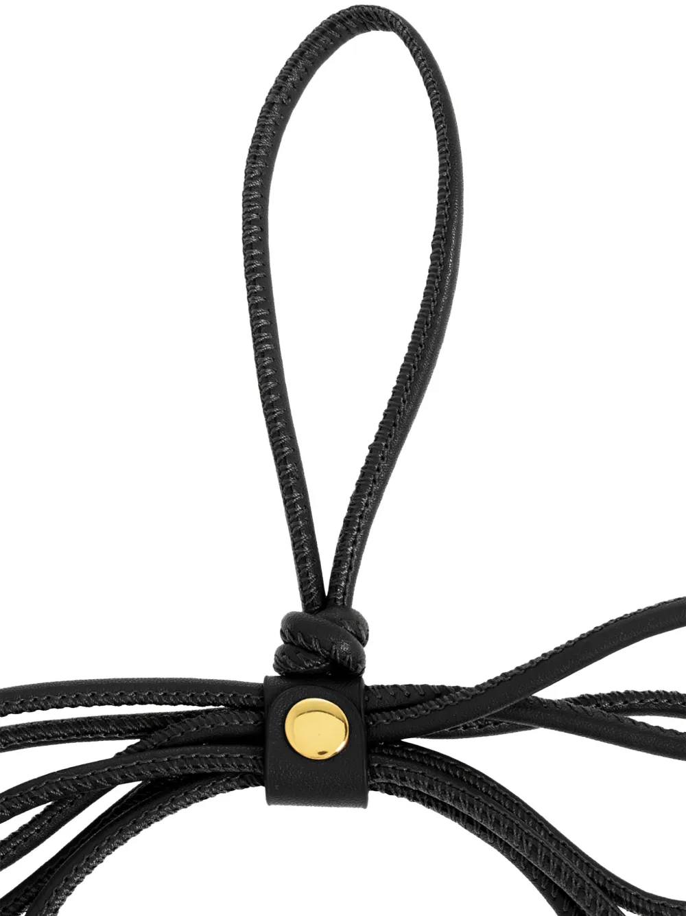 Furla Poppy leren tas met strikdetail Zwart