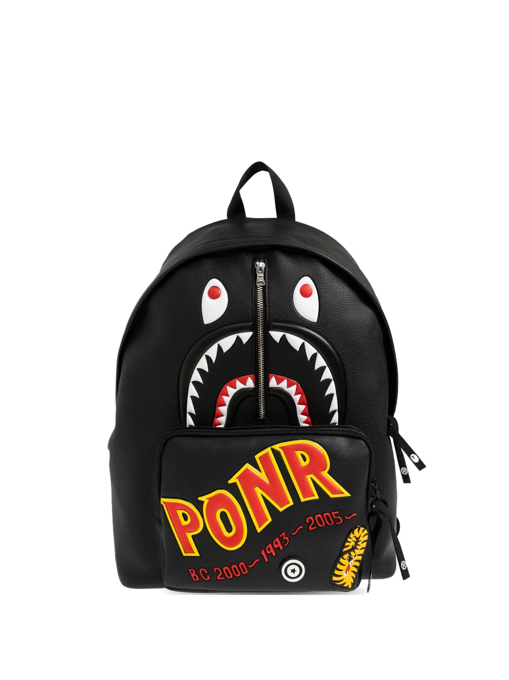 A BATHING APE® shark-motif backpack - Nero