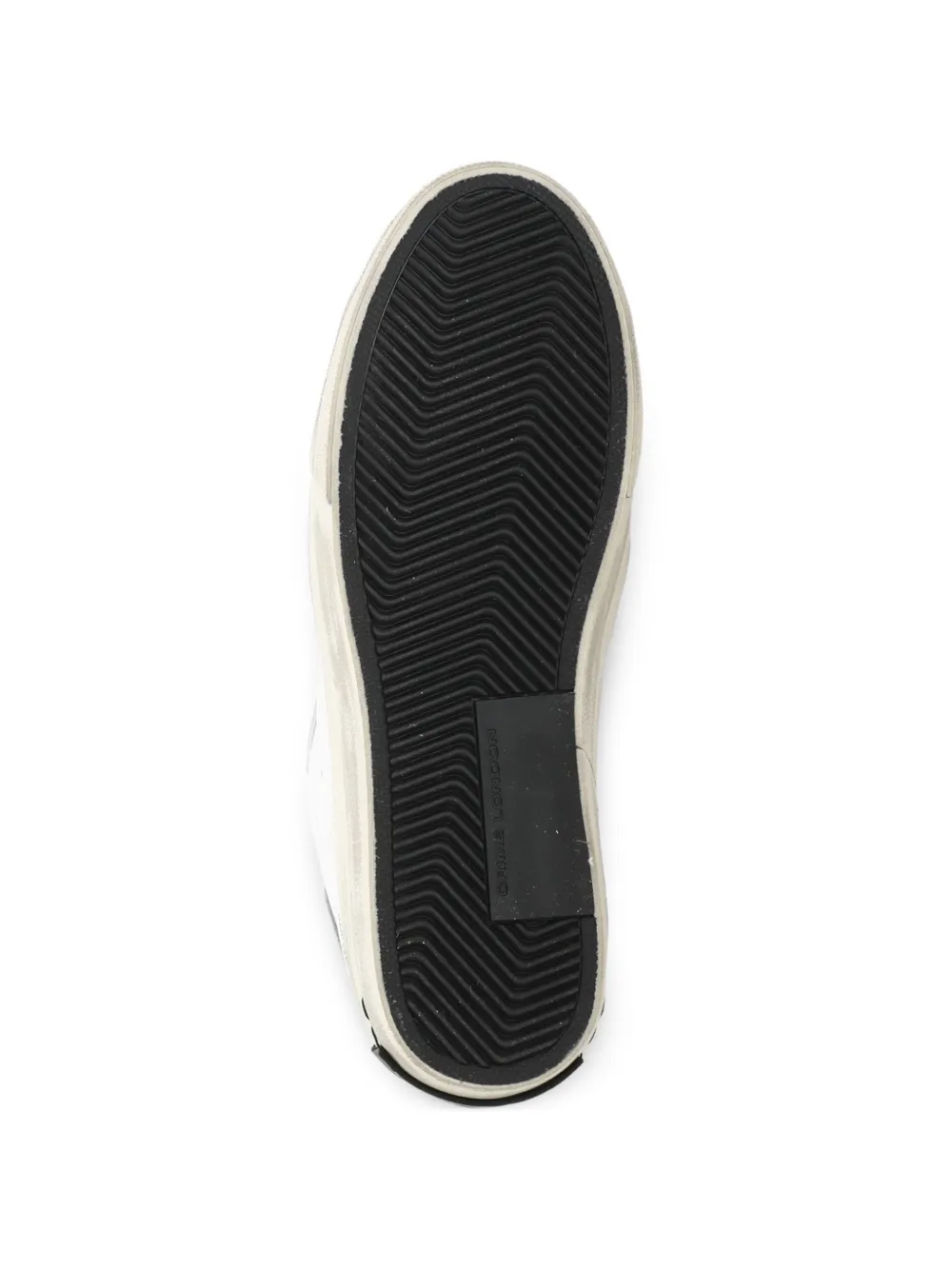 Crime London Sneakers met gerafeld effect Wit