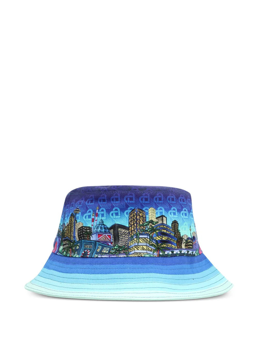 Casablanca graphic-print bucket hat - Blu