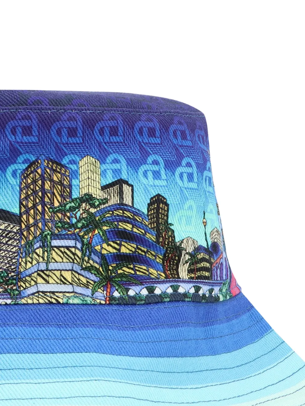 Casablanca Multicolor Zig Zag Crochet Bucket Hat | Smart Closet