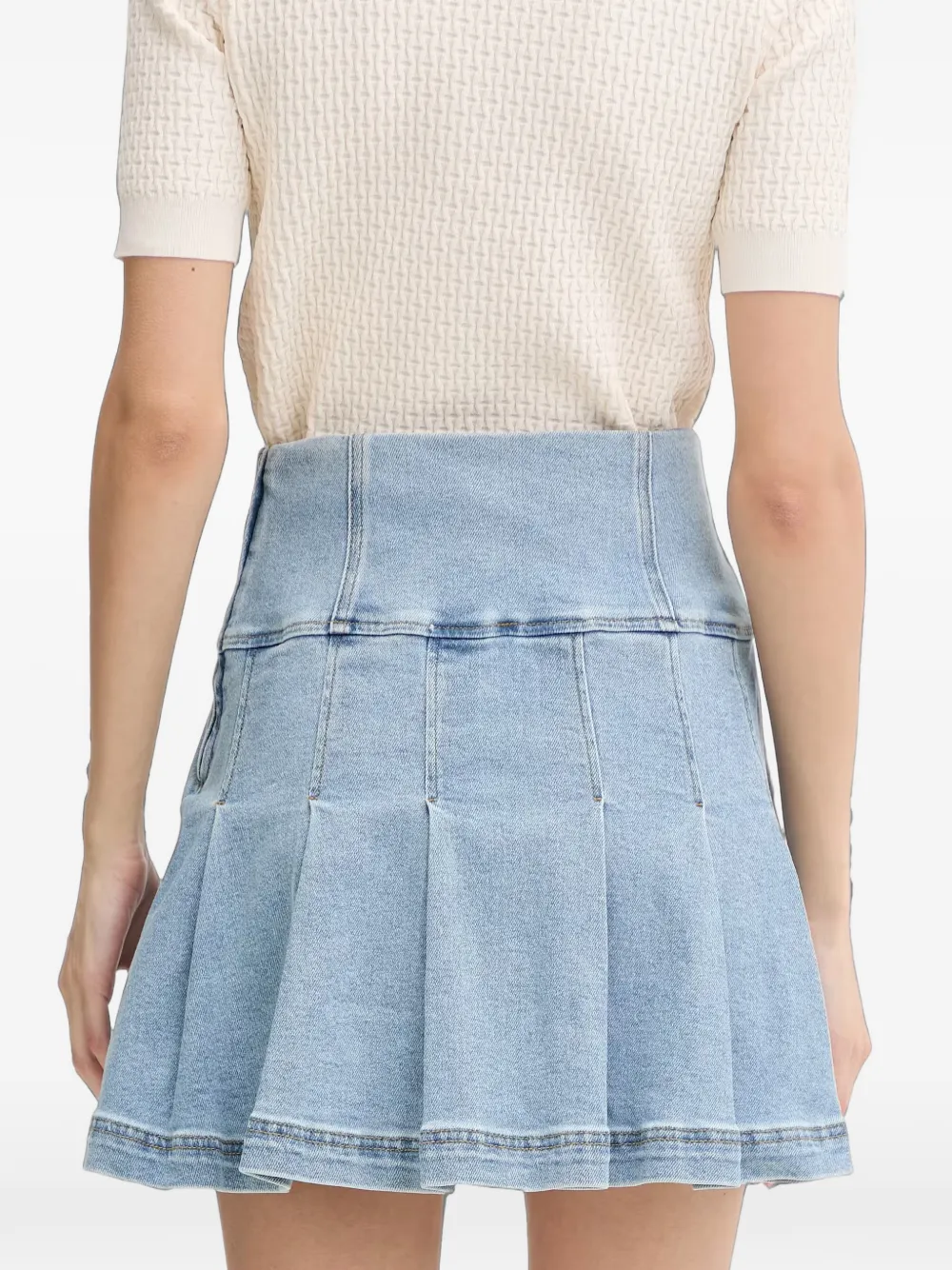 Morgan Denim mini-rok Blauw