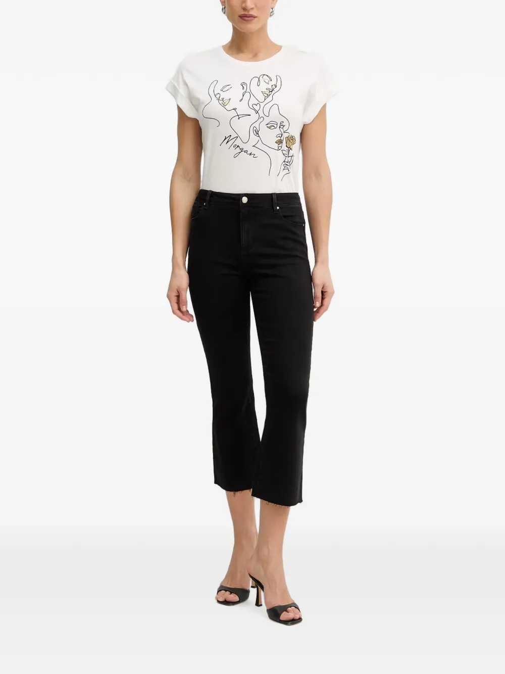Morgan Flared jeans Zwart