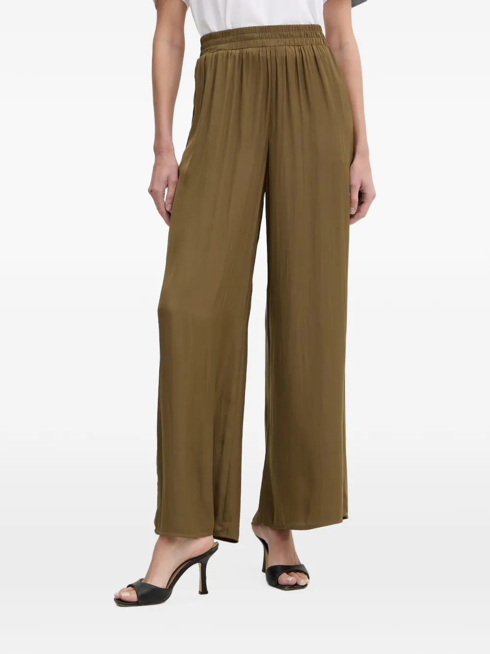 Morgan elasticated-waist palazzo pants