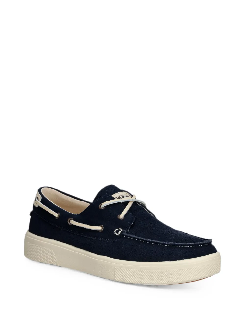 Napapijri Bark suede boat shoes Blauw