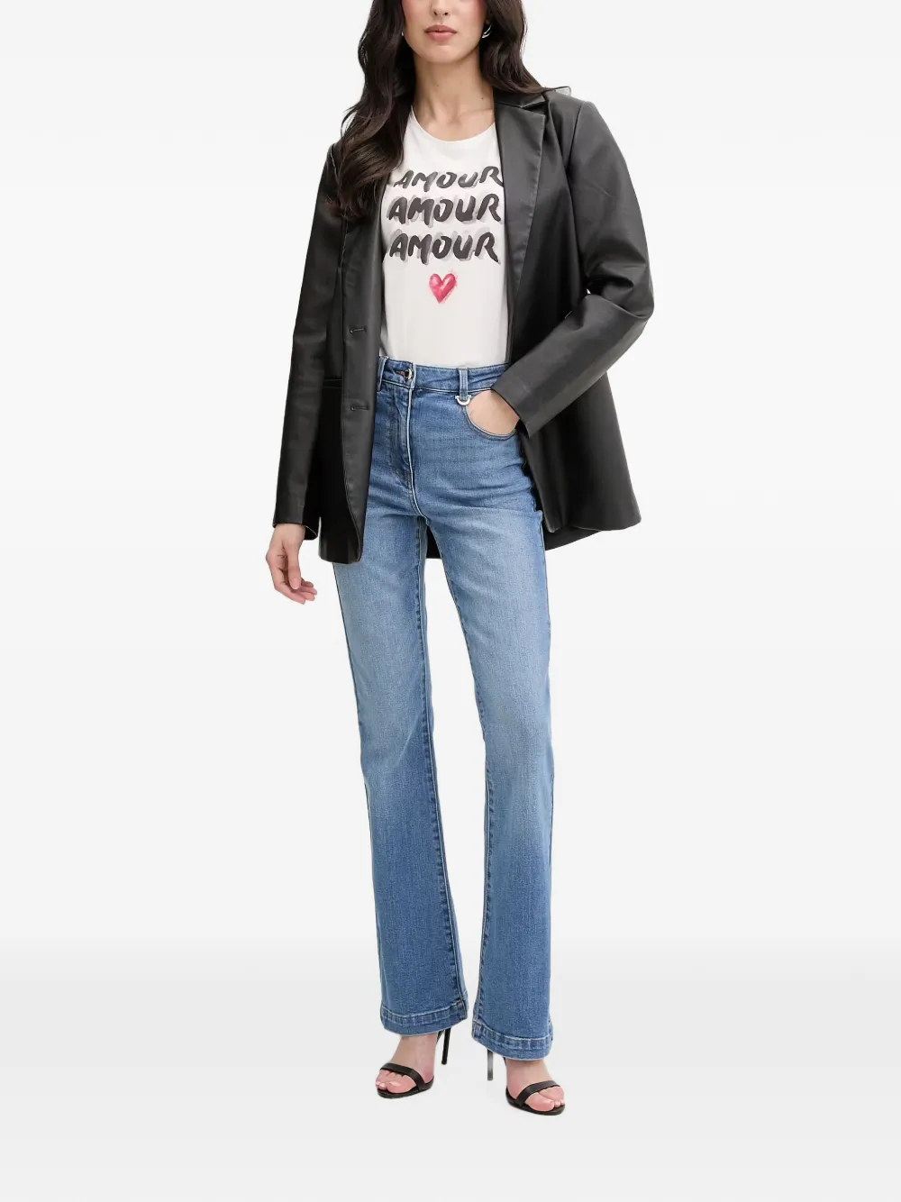 Morgan High waist jeans Blauw