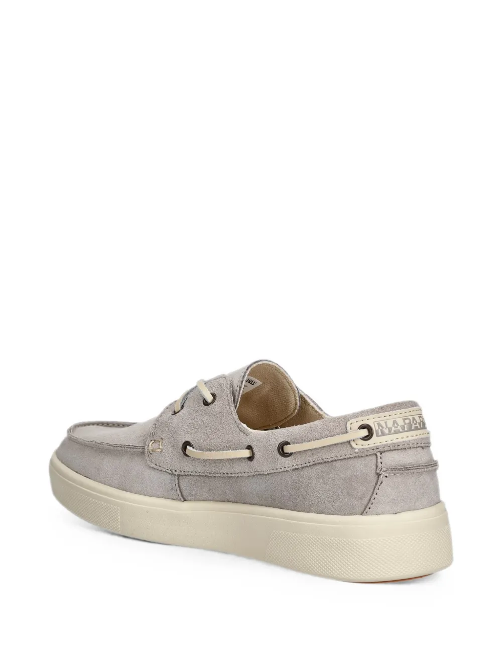 Napapijri Bark suede boat shoes Beige