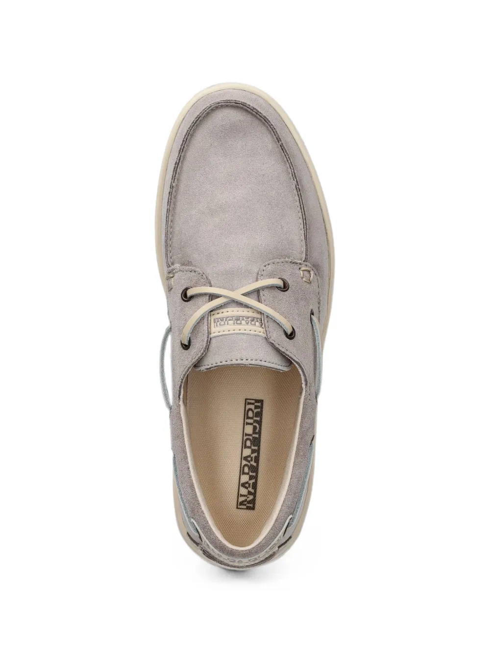 Napapijri Bark suede boat shoes Beige