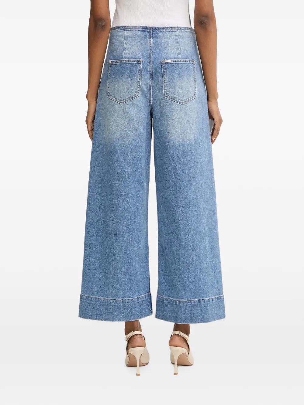 Morgan Jeans met wijde pijpen Blauw