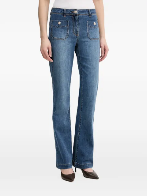 Morgan button-pocket flared jeans