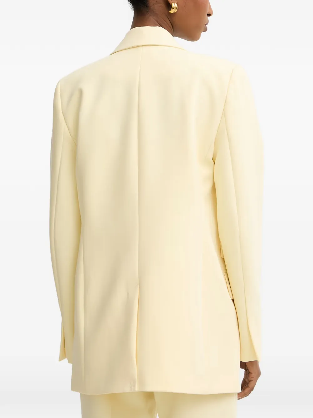 Morgan Blazer met enkele rij knopen Geel