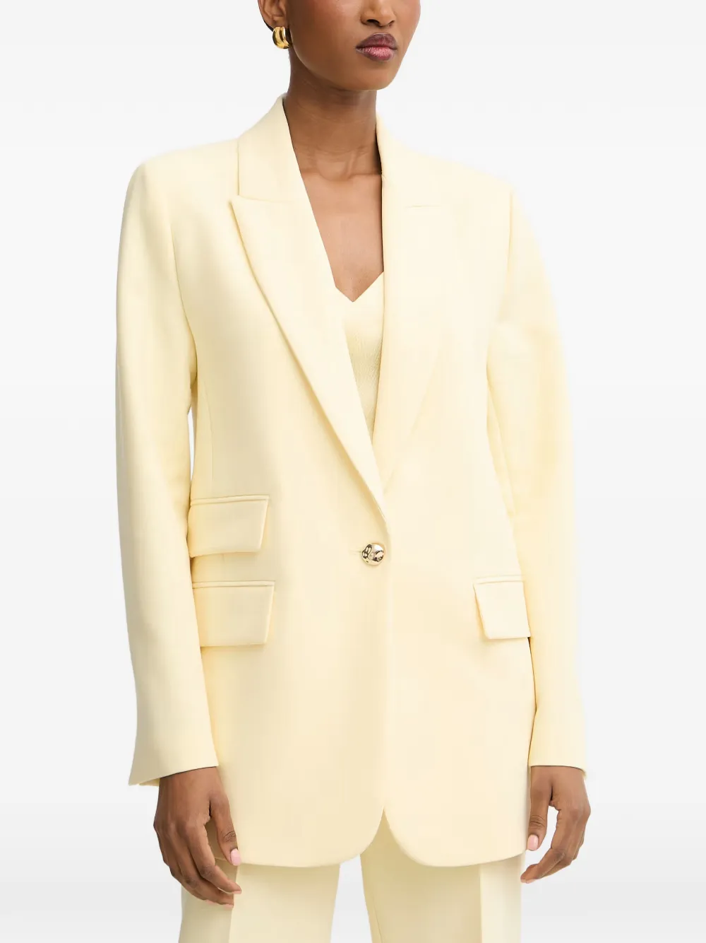 Morgan Single-breasted Blazer In Yellow