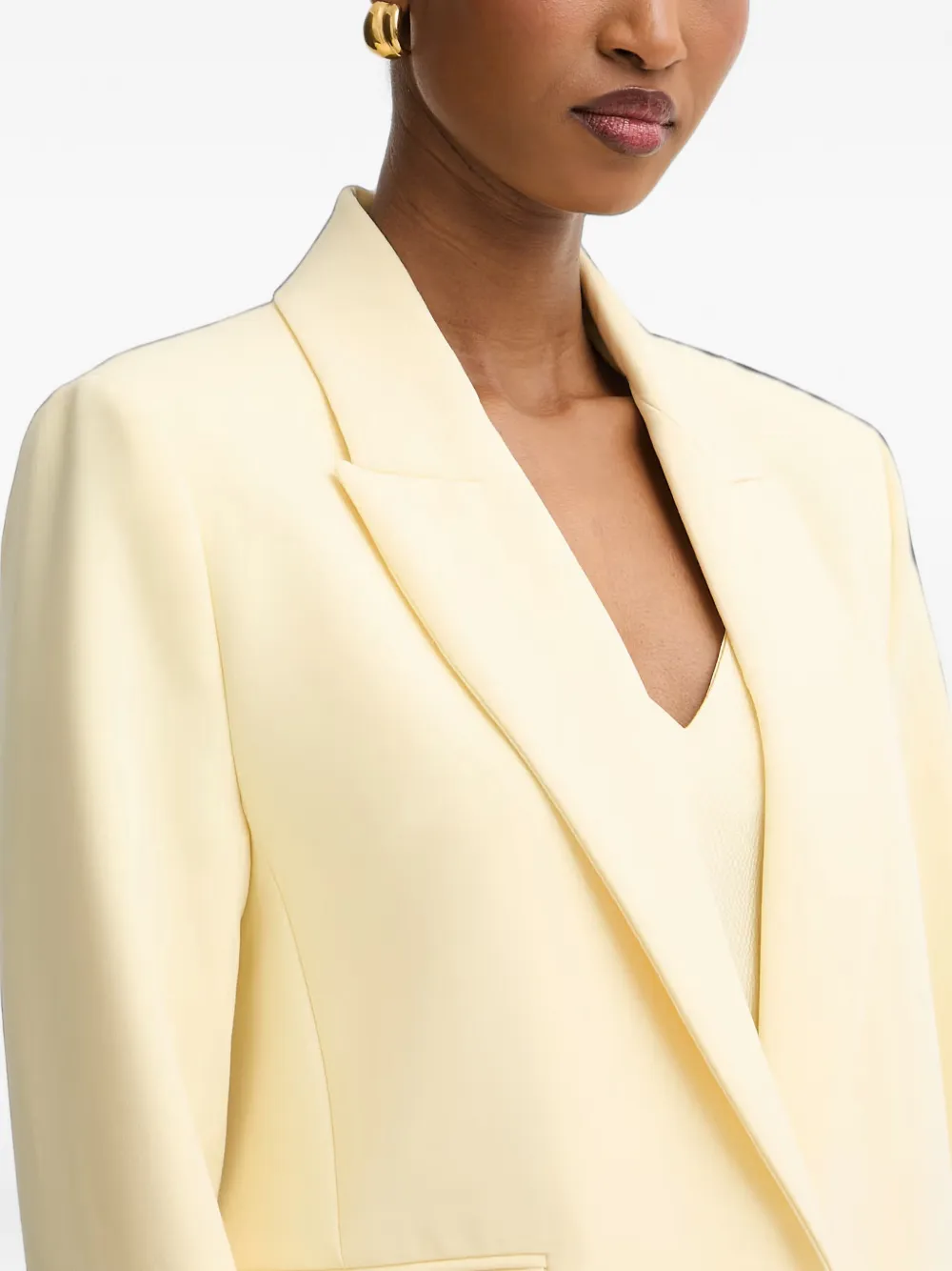 Morgan Blazer met enkele rij knopen Geel
