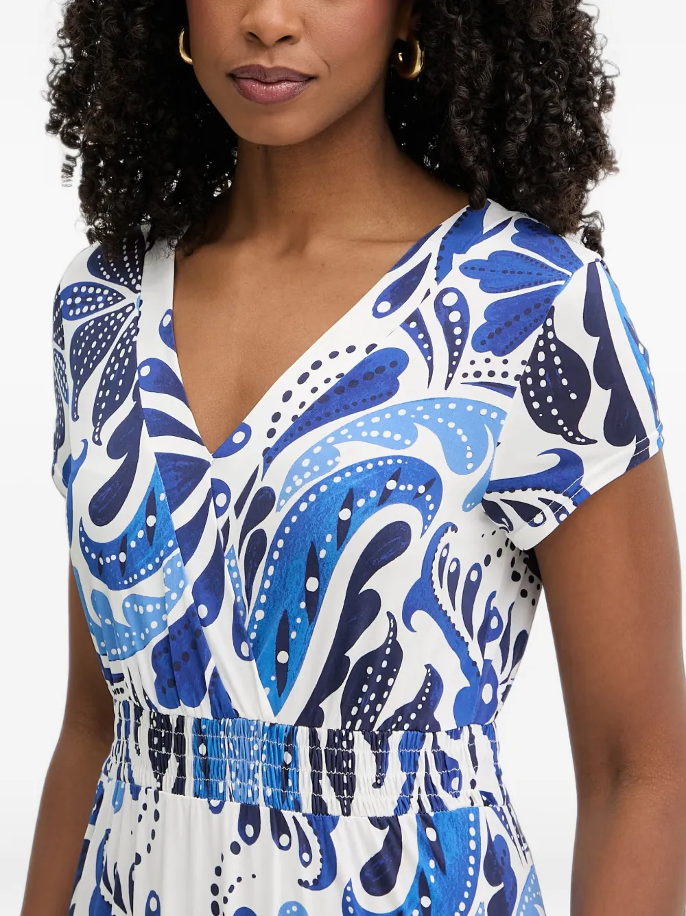 Morgan Jurk met paisley-print Wit