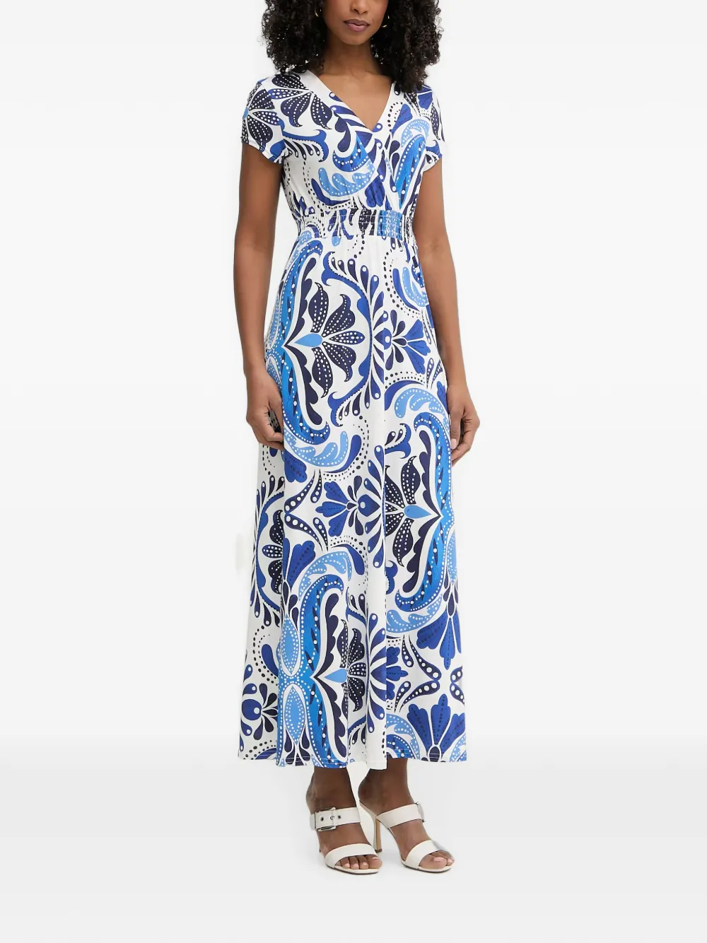 Morgan Jurk met paisley-print Wit
