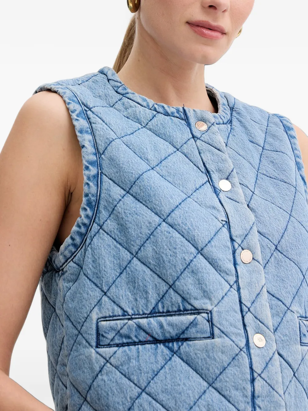 Morgan Gewatteerde bodywarmer Blauw