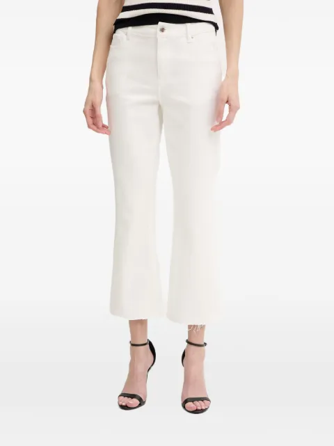 Morgan raw-cut flared jeans