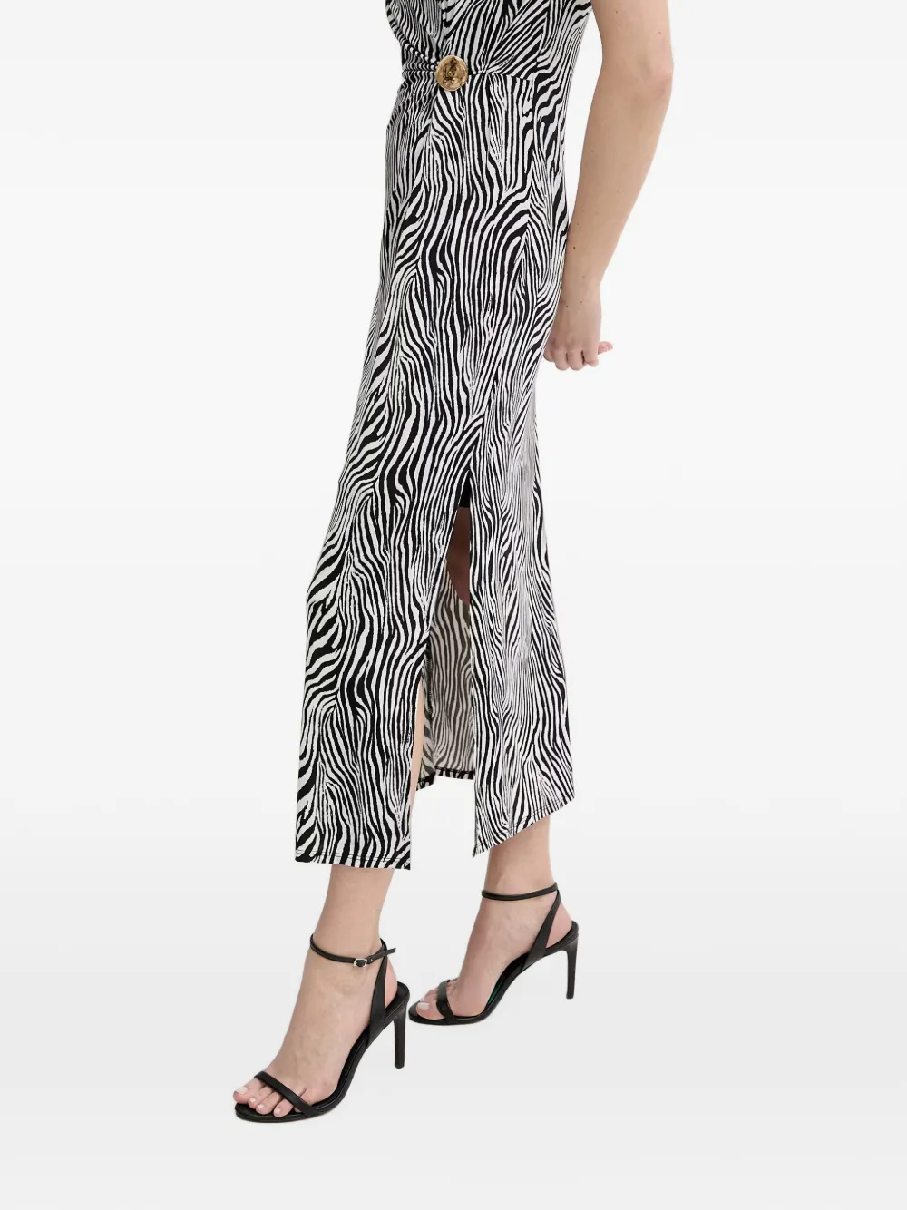 Morgan Jurk met zebraprint Zwart