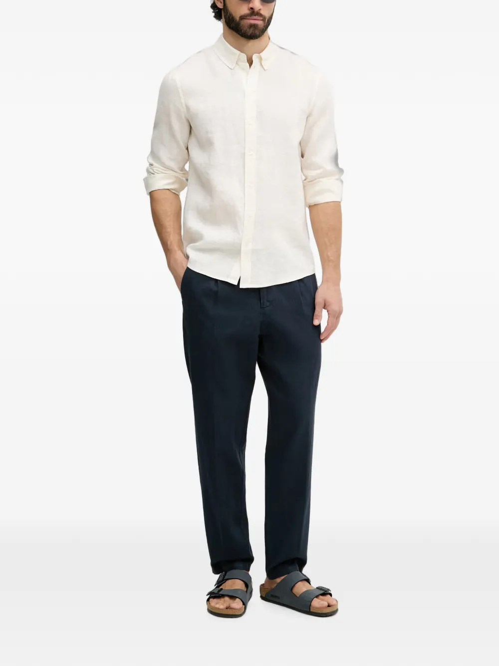 Mos Mosh Theo overhemd Beige