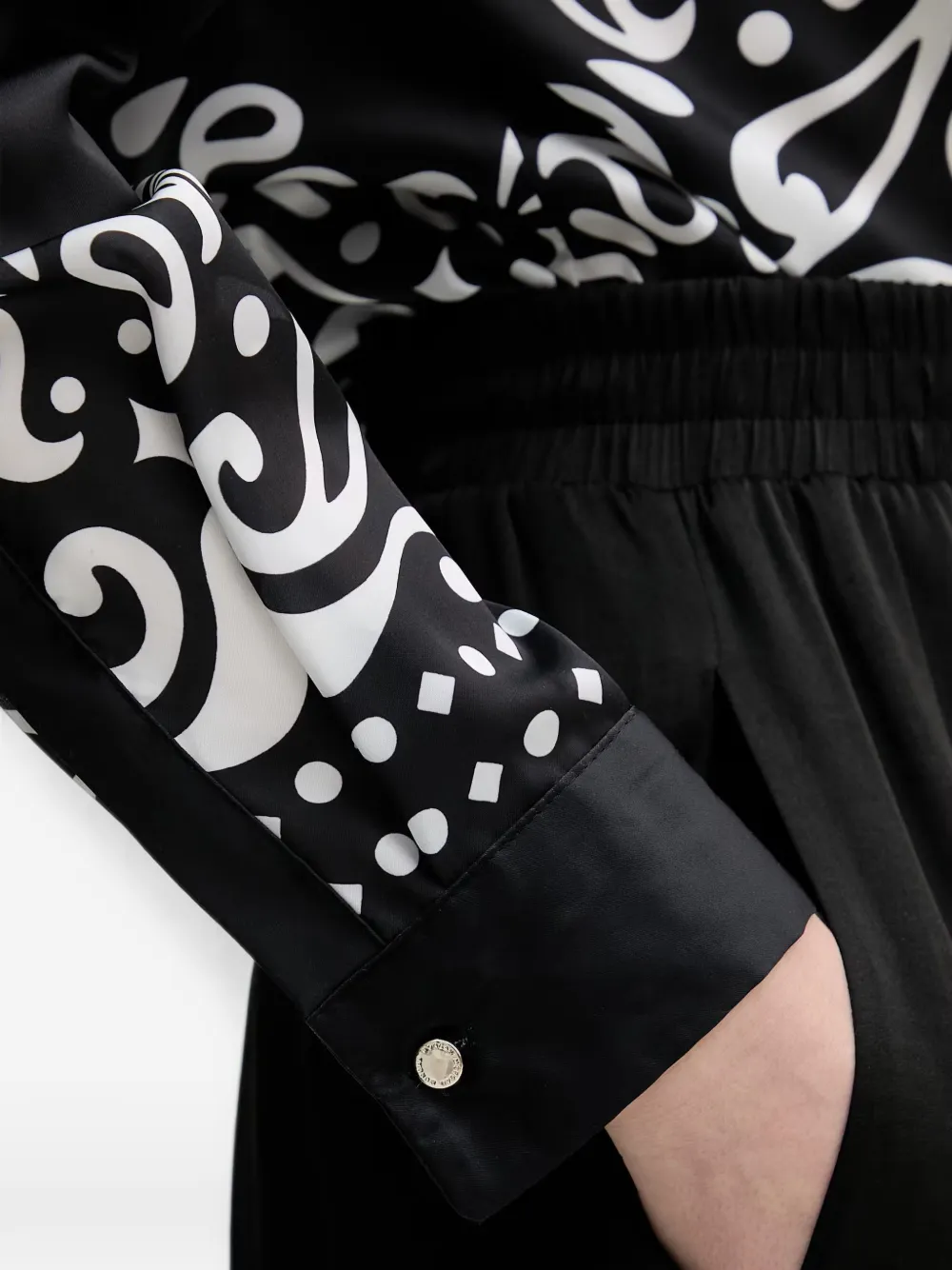 Morgan Overhemd met paisley-print Zwart