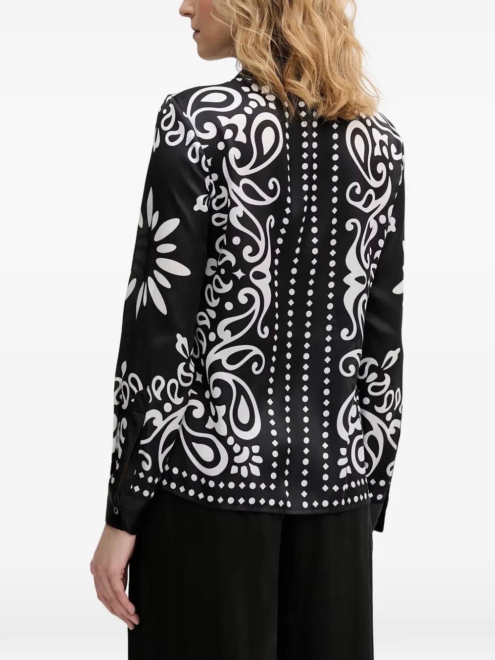 Morgan Overhemd met paisley-print Zwart