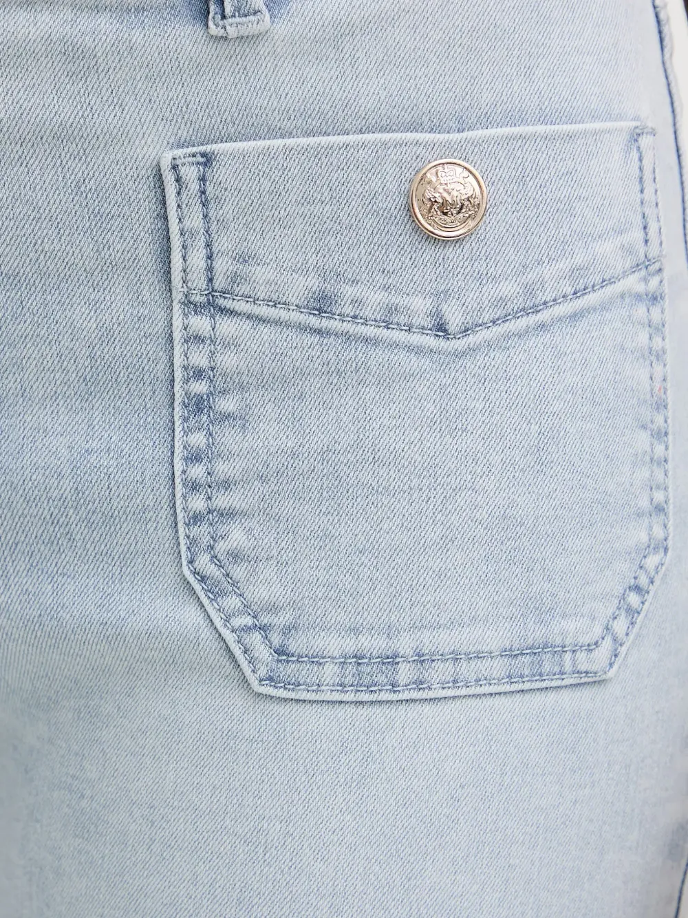 Morgan Flared jeans met knoopdetail Blauw