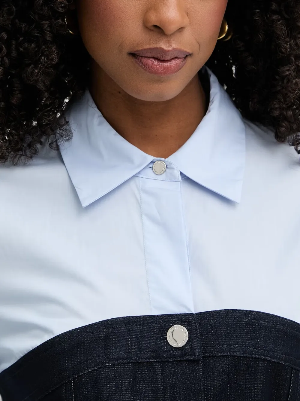 Morgan Mini-jurk met gelaagd effect en ceintuur Blauw