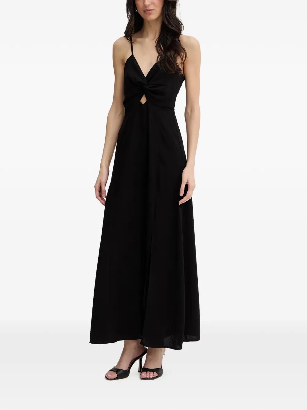 Morgan twist-detail cut-out maxi dress