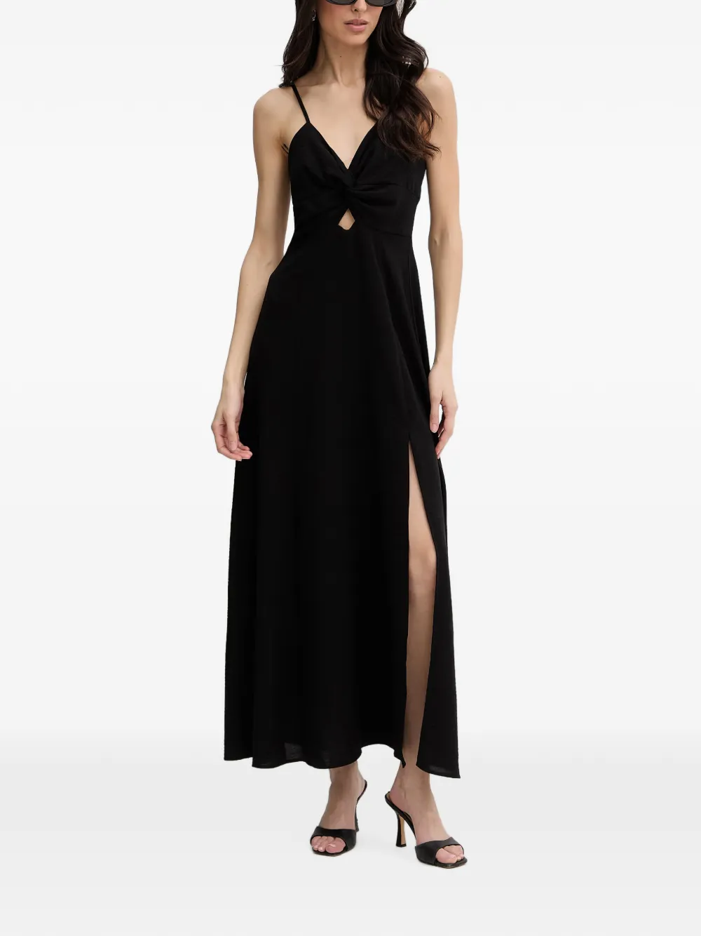 Morgan Blousejurk met gedraaid detail en uitgesneden details Zwart