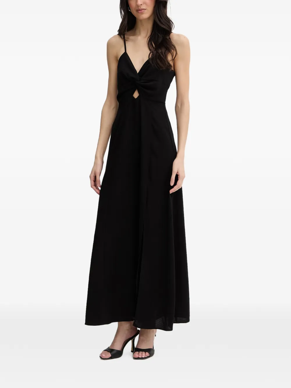 Morgan robe à détail torsadé - Noir