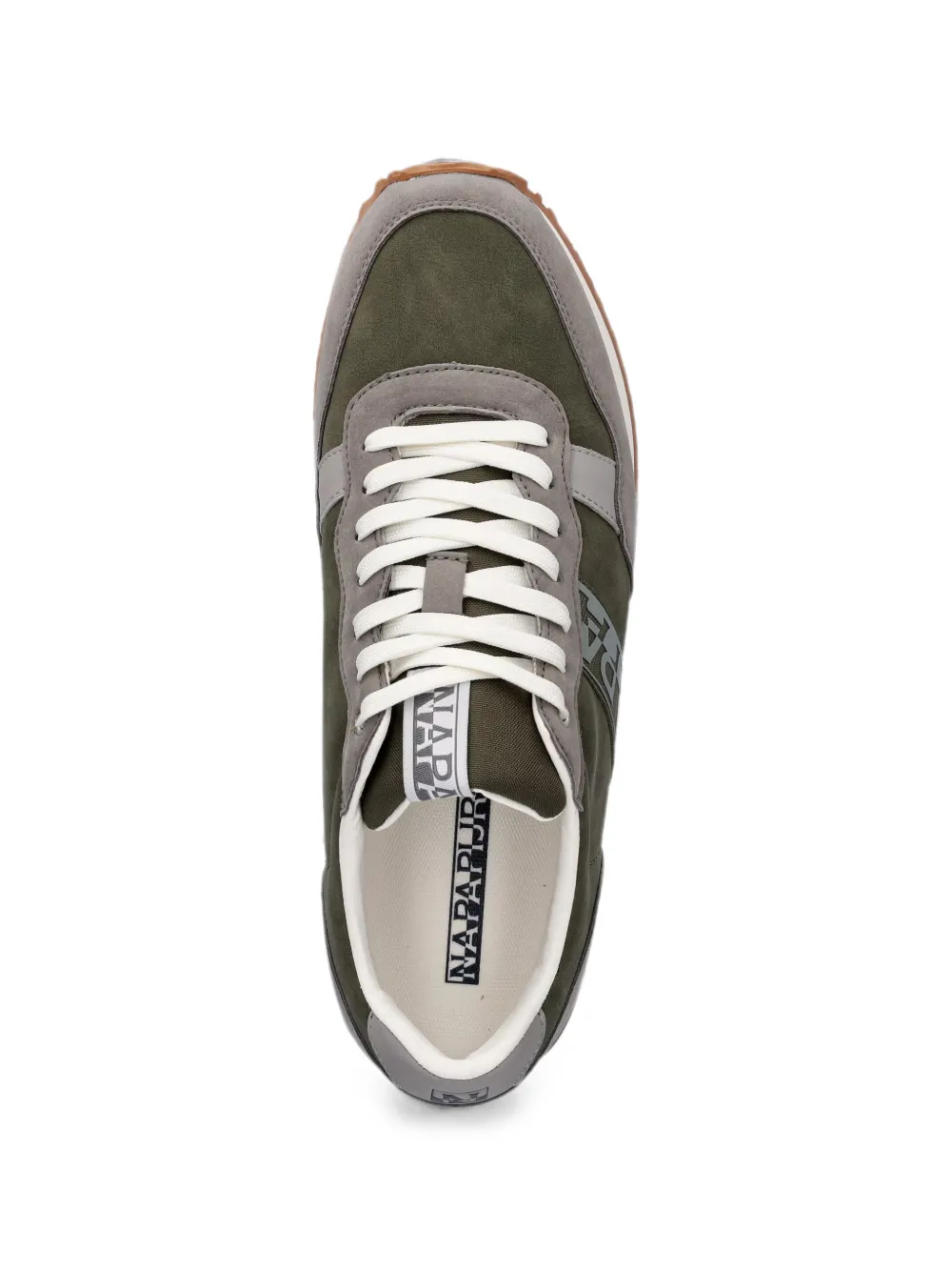 Napapijri Cosmos Syn logo-print panelled sneakers Groen