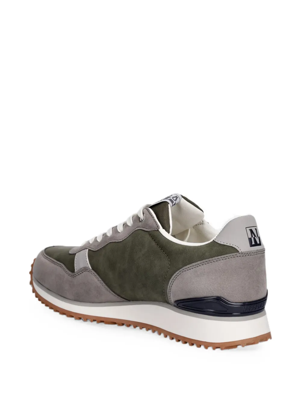 Napapijri Cosmos Syn logo-print panelled sneakers Groen