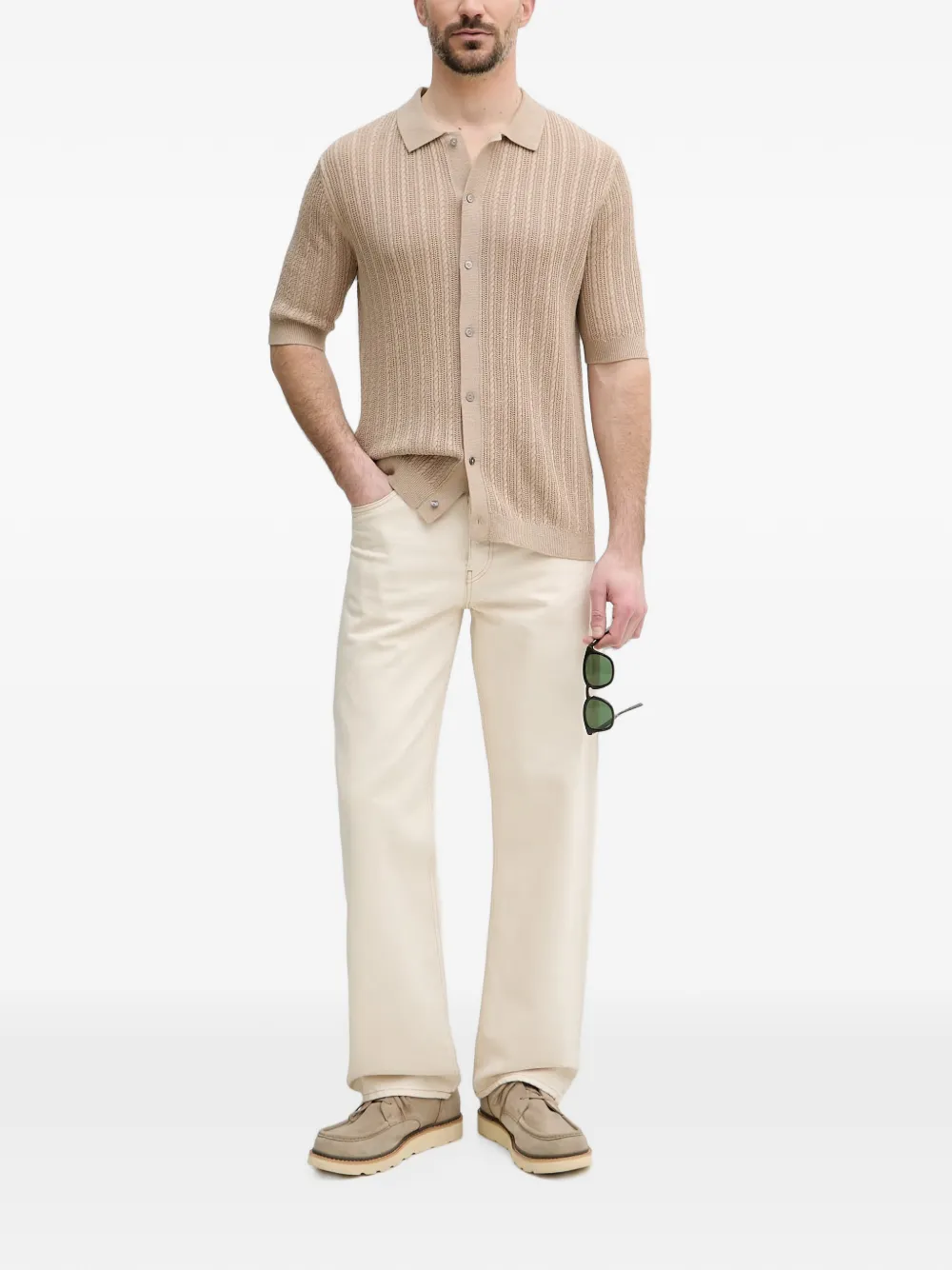 Mos Mosh Dario overhemd Beige