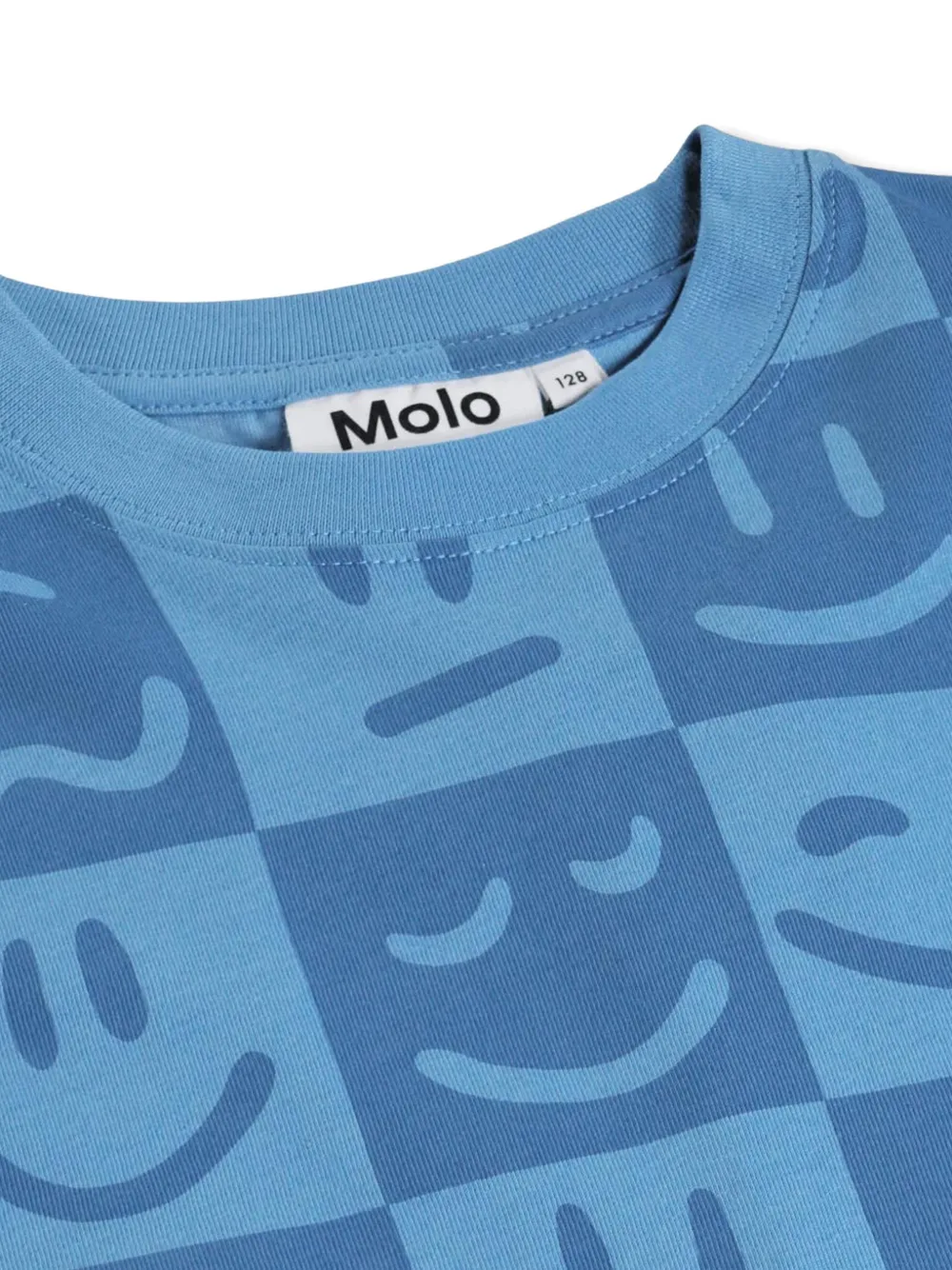 Molo Riley Vibe geruit T-shirt Blauw