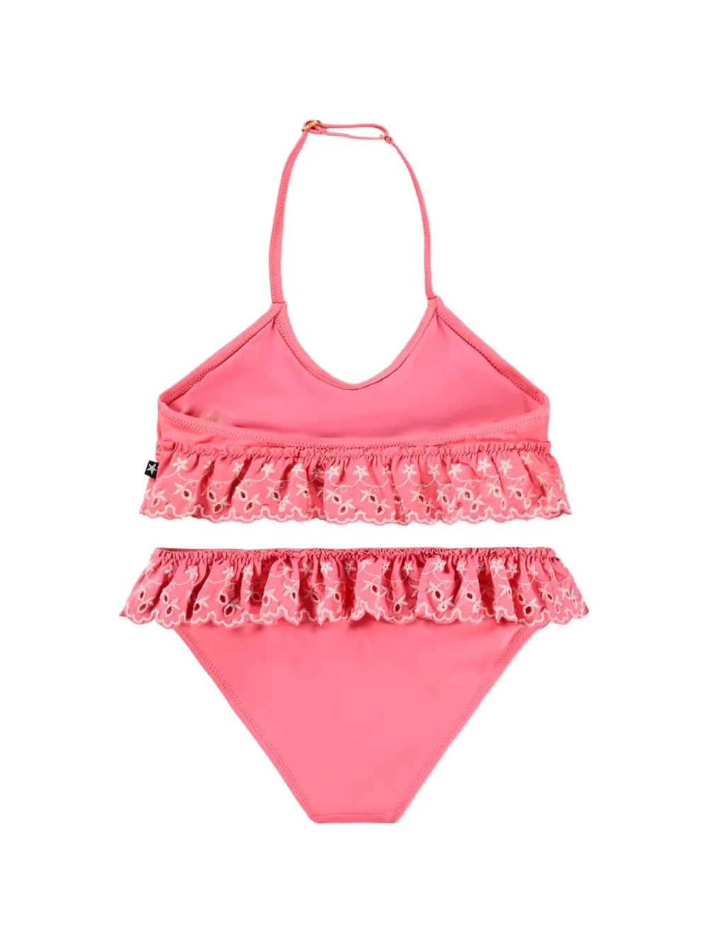 Molo Broderie anglaise badpak met ruches Roze