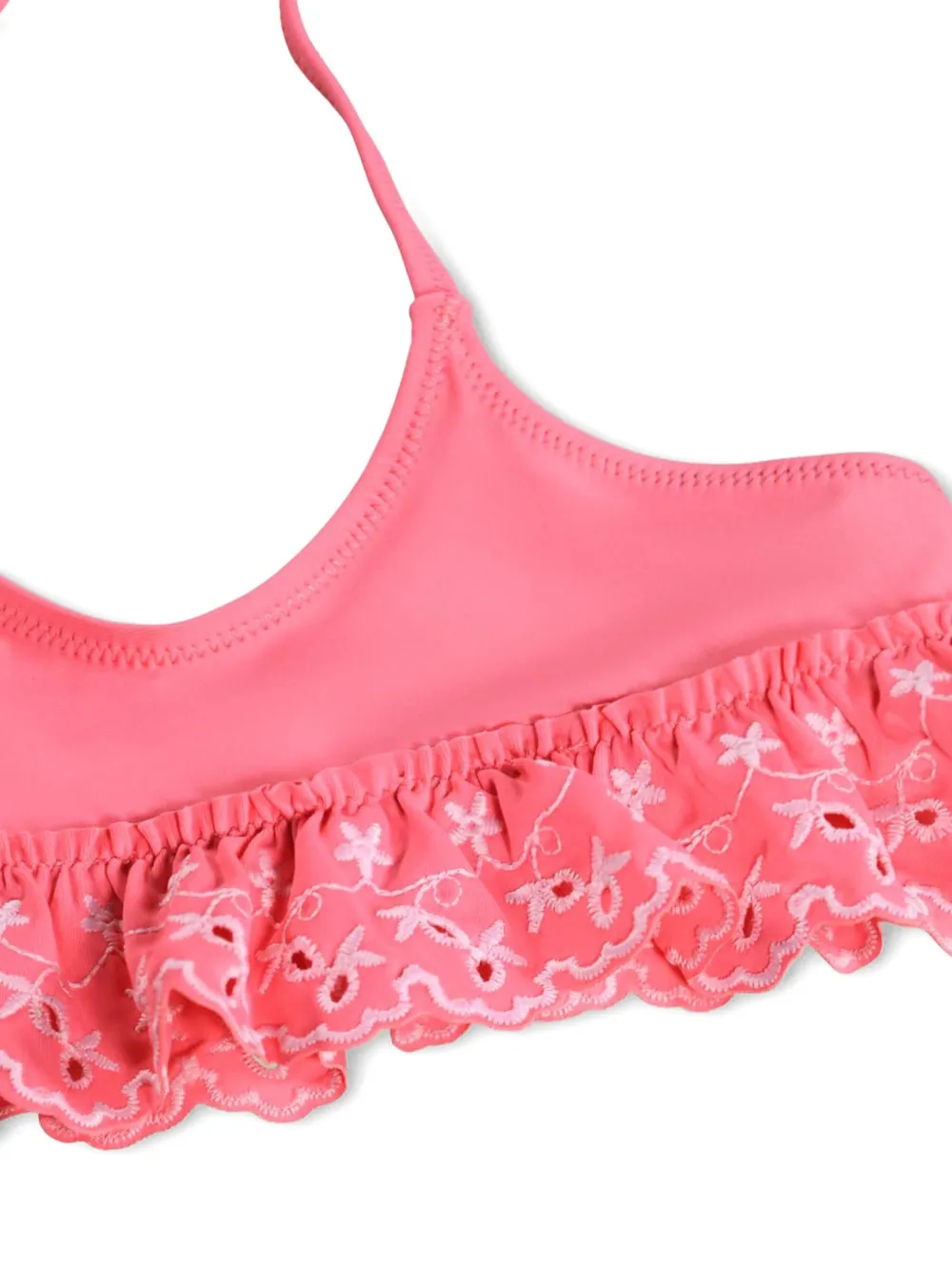 Molo Broderie anglaise badpak met ruches Roze