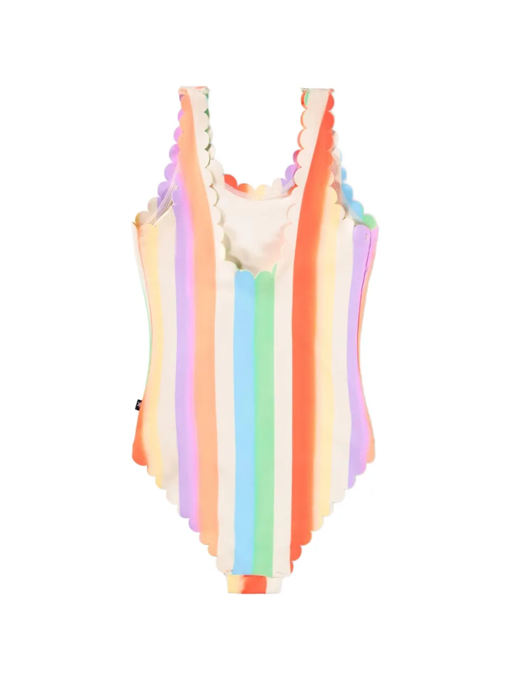 Molo Noelle gewelfd gestreept badpak Beige
