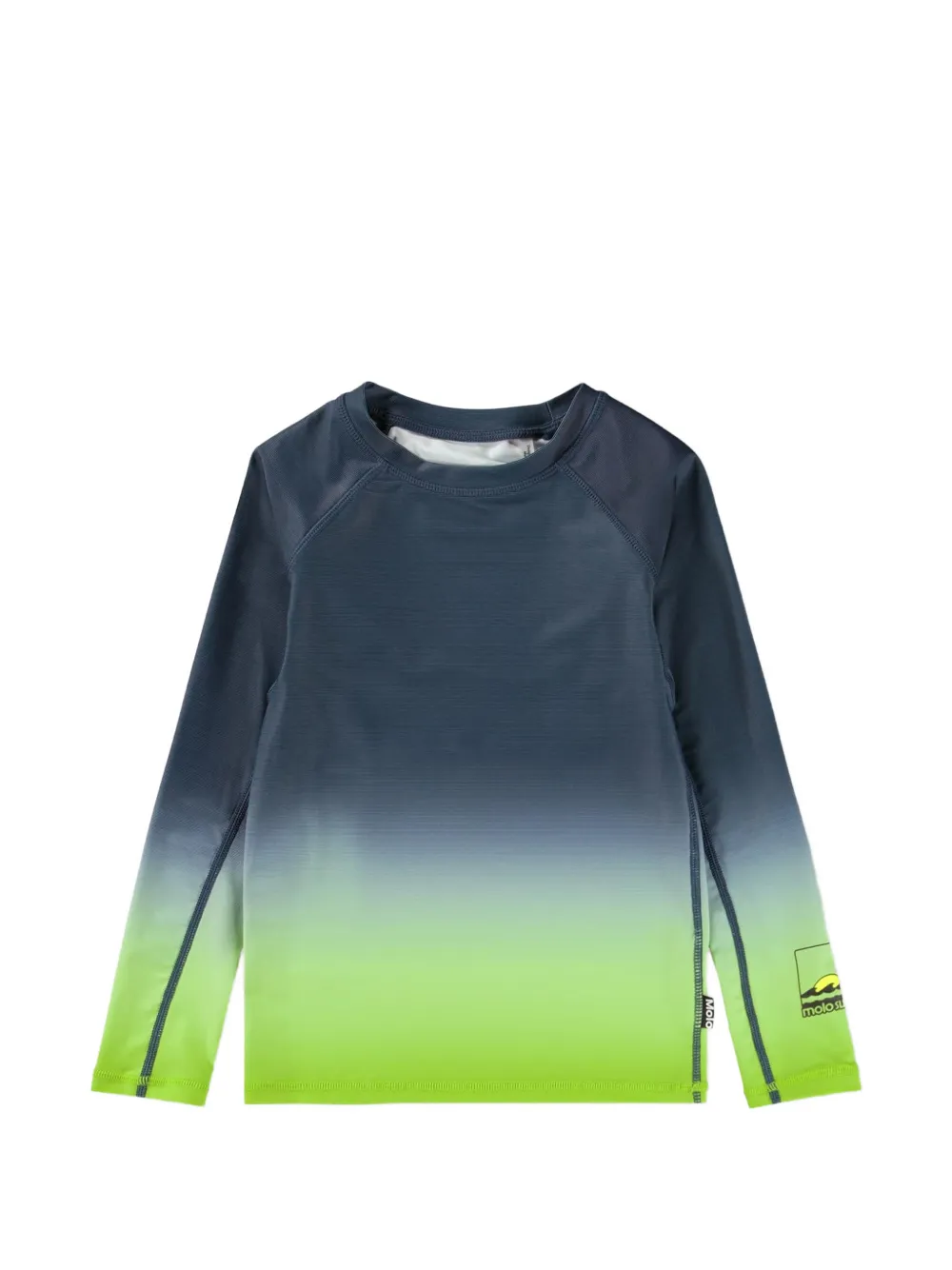 Molo Neptune LS gradient-effect raglan-sleeve swimwear - Blu