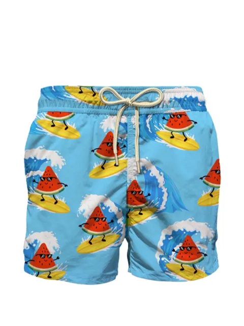 MC2 Saint Barth Kids graphic-print drawstring swim shorts