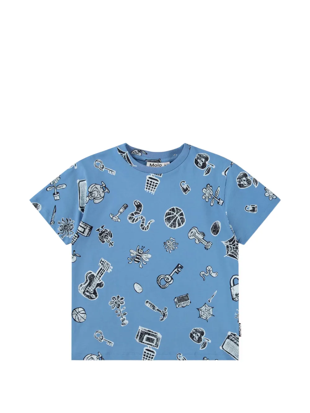 Molo Riley graphic-print T-shirt - Blu