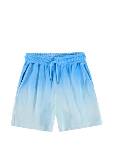 Molo Abay ombré-effect terry-cloth shorts