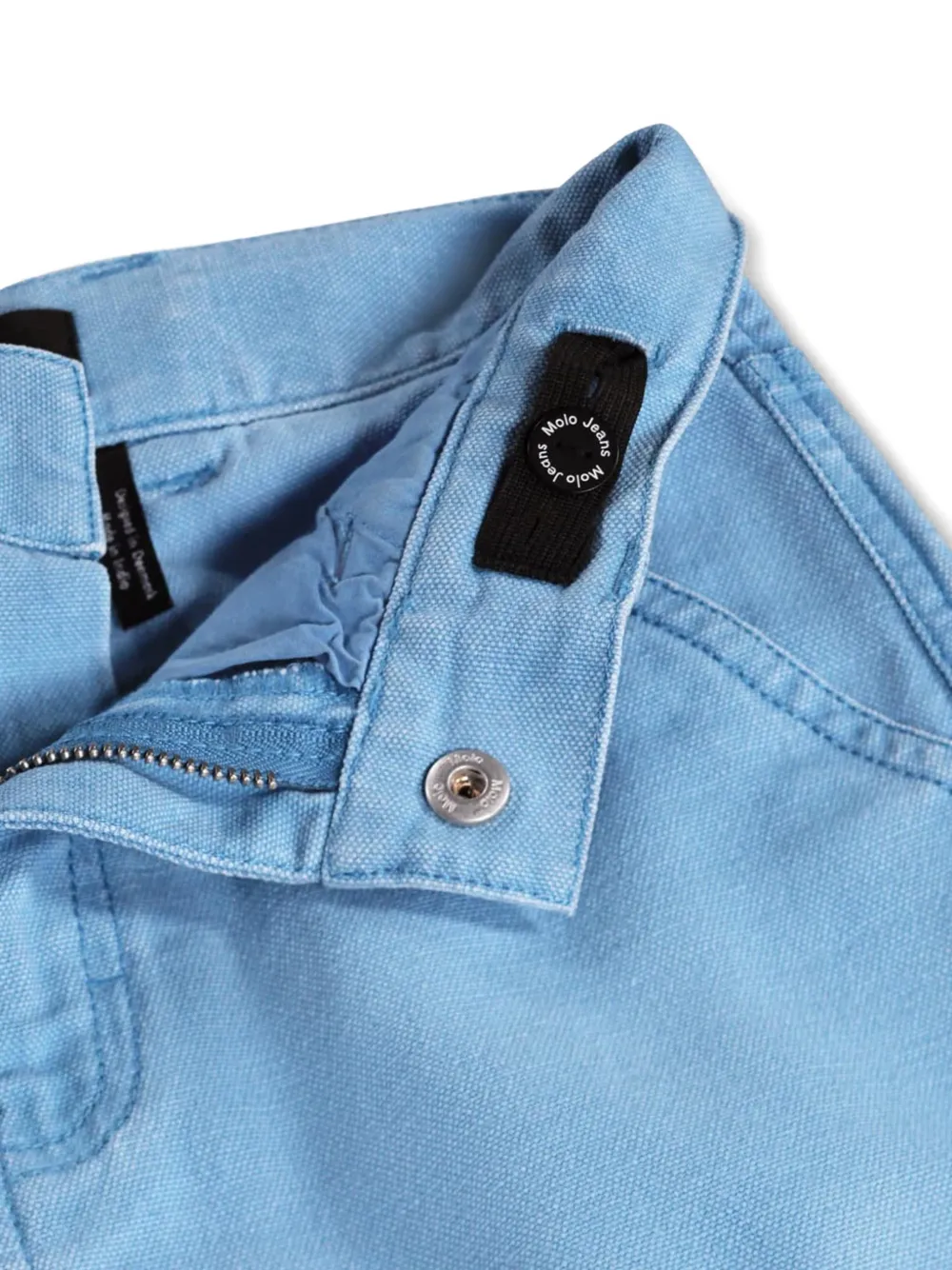  Molo Bermudas Archie Con Bolsillo De Parche - Azul 